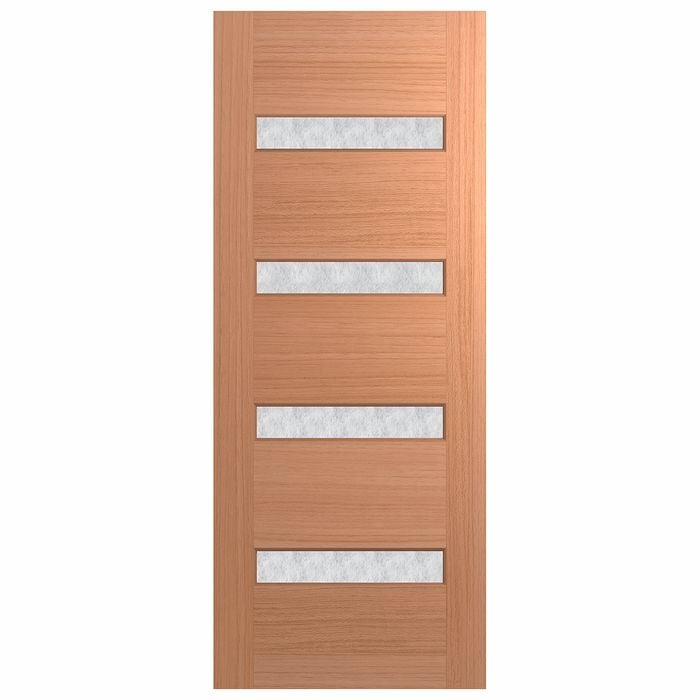 Hume 2040 x 820 x 40mm Entrance Door SPM Savoy Rice Paper Glass XS11