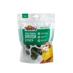 Trusty 9 Pack Daily Dental Brush Dog Treat