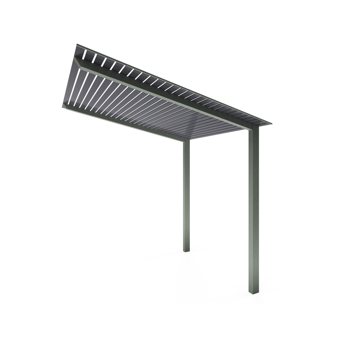 Exterior Life 6.0m Hollywood Woodland Grey/Monument Pergola
