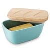 DOWAN 6.5" Ceramic Butter Dish with Lid - Butter Keeper Holds Up to 3 Sticks