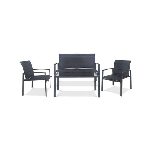 Marquee 4 Piece Charcoal Conversation Outdoor Setting Bunnings Australia