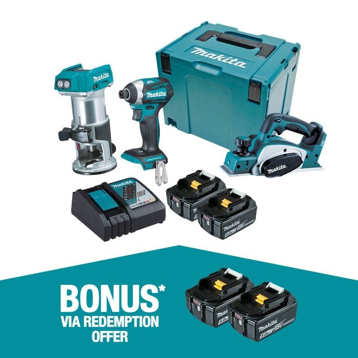 Makita Brushless 3 Piece Combo Kit DLX3098TJ