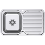 Everhard 780mm 1TH LH Stainless Steel Classic Standard Single Bowl And Drainer