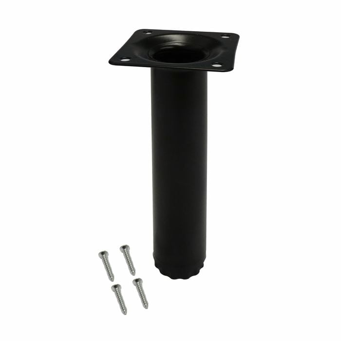 Adoored 30 x 150mm Black Round Table Leg