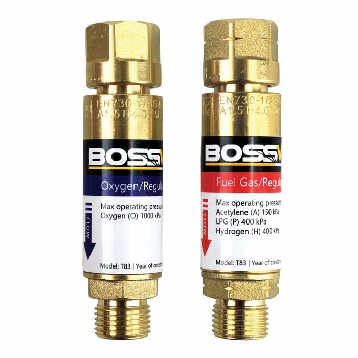 Bossweld Regulator End Flashback Arrestors