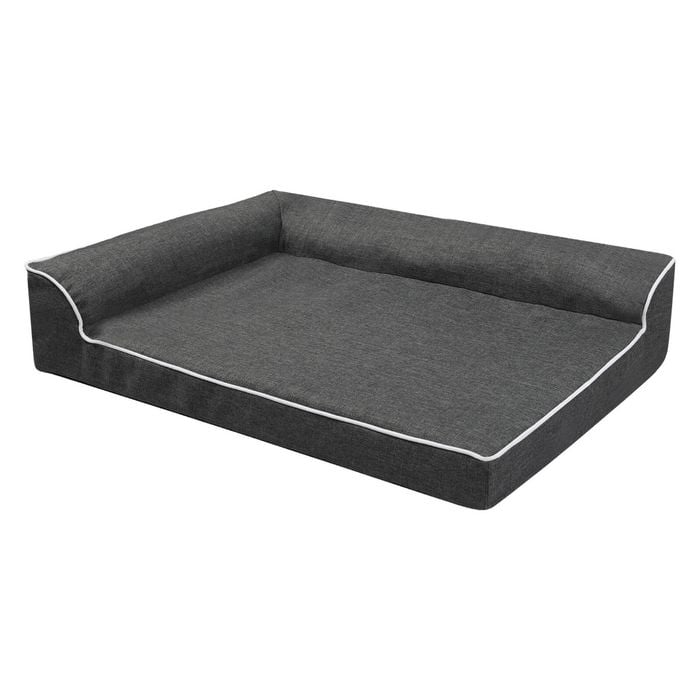 Pawz Orthopedic Dog Bed L-Shape Light Grey X-Large
