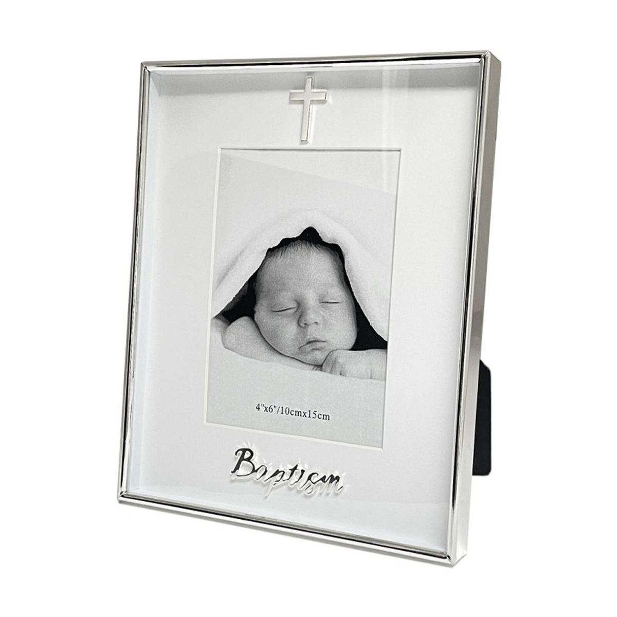 Gibson Gifts Boxed Baptism Picture Photo Frame 4x6 White Silver ...