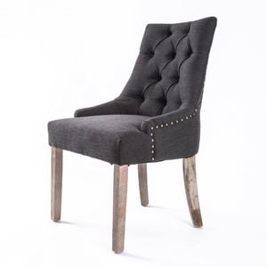 La Bella Black (Charcoal) Amour French Provincial Dining Chair