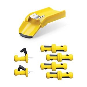 Dreamfarm Corn Cob Peeler Corpeel & 4 Pairs Lockorns Corn Holders Set
