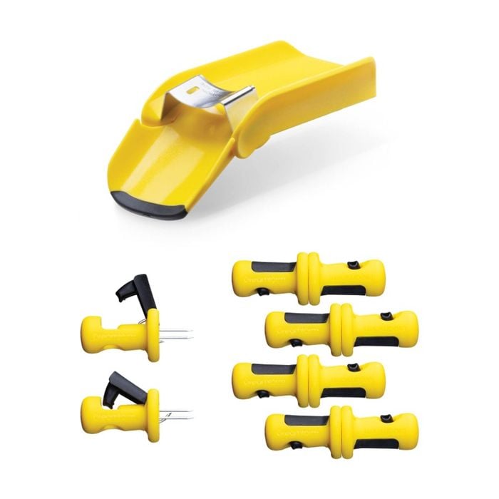 Dreamfarm Corn Cob Peeler Corpeel & 4 Pairs Lockorns Corn Holders Set