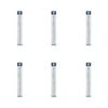 6pk Malli Aluminium/plastic Knitting Needles Yarn Crafting Tool 3mmx35cm Grey