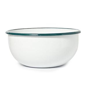 St. Clare Enamel Mixing Bowl 22cm Cooking Baking Round Kitchenware White