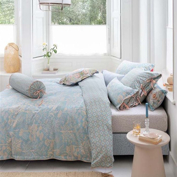 Pip Studio Queen Light Blue Origami Tree Light Blue Cotton Quilt Cover Set