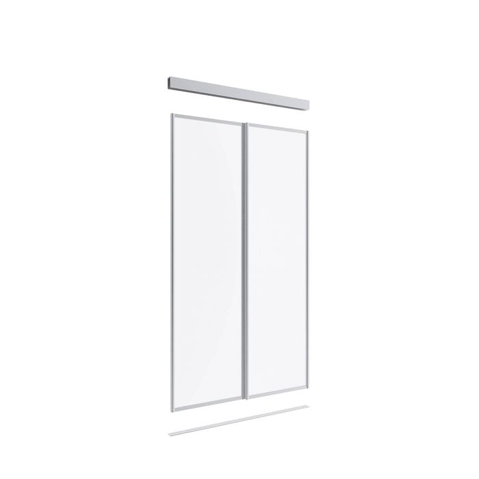 Lugna 2100 x 1200mm Glass Opti-Panel Wardrobe Double Sliding Doors
