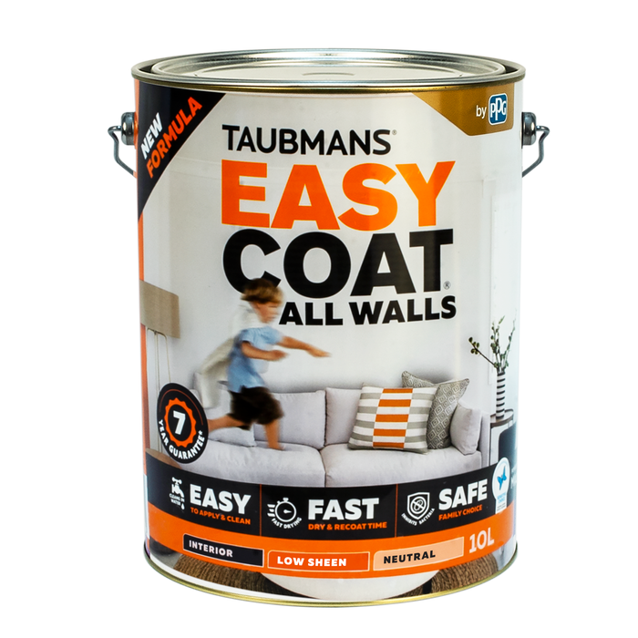 Taubmans 10L Neutral Low Sheen Easycoat All Walls Interior Paint