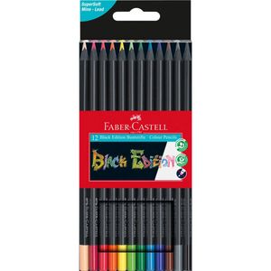 Faber-Castell Black Edition Colour Pencil (Pack of 12)