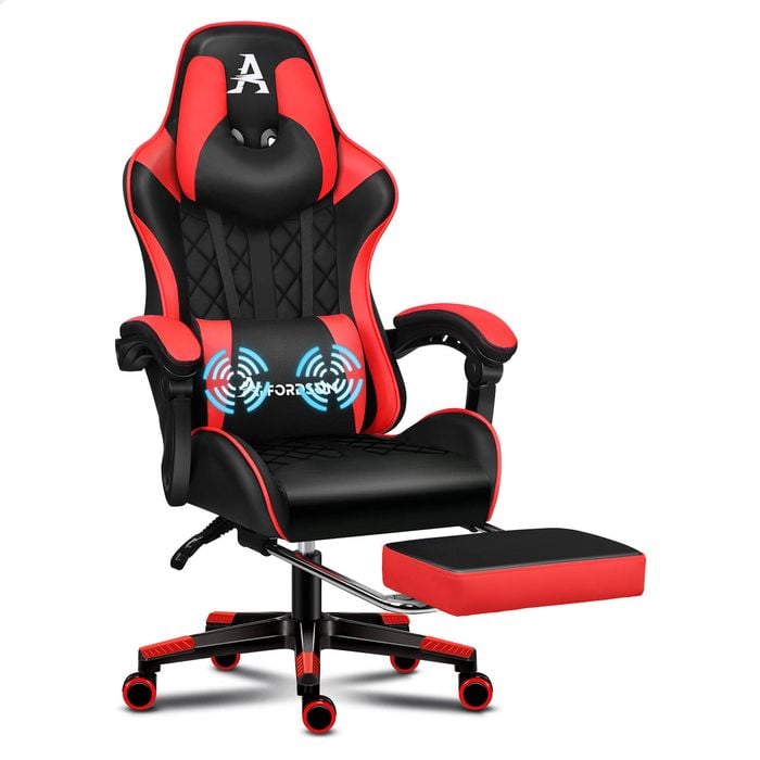 ALFORDSON Gaming Chair Office Chair Black Red