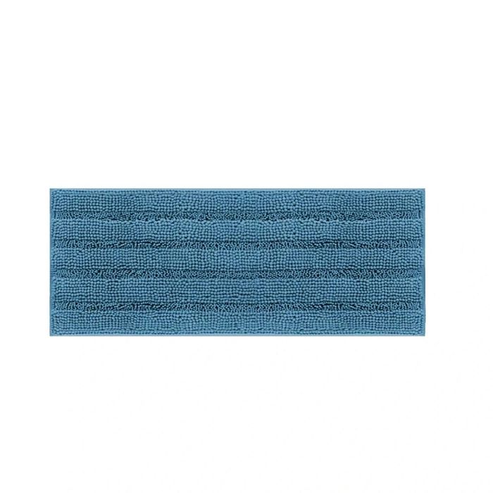 Chenille Bath Mat Runner Non Slip Thick Soft Stripe Design 119 X 43cm