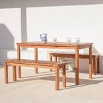 Marquee 1450 x 750 x 750mm Timber Dining Set