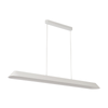 Telbix Corsa Industrial Pendant Hanging Lamp Light Metal Aluminium Pvc White Sand