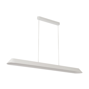 Telbix Corsa Industrial Pendant Hanging Lamp Light Metal Aluminium Pvc White Sand