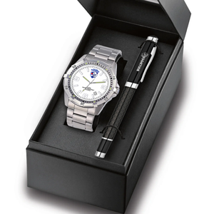 AFL Watch & Pen Gift Set - Western Bulldogs - Stainless Steel