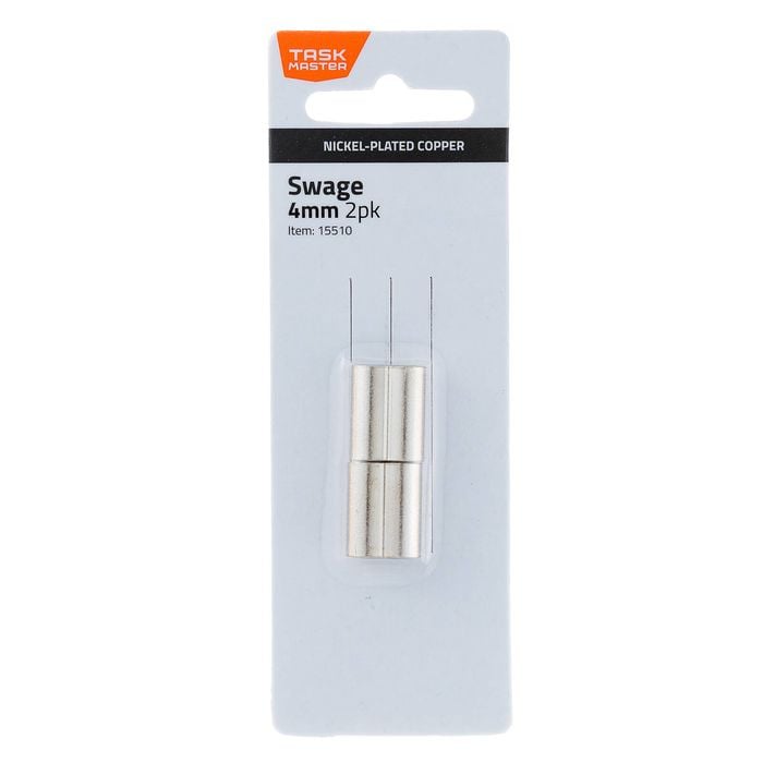 Taskmaster 4mm Copper Swage - 2 Pack