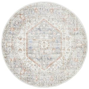 The Rug Connection Estate Lorissa Off White 150x150cm - Small Round Transitional Pet Friendly Indoor Rug