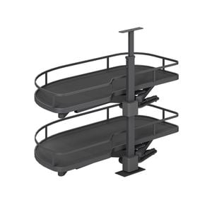 Kaboodle Right Opening Blind Corner Swing Pullout 2 Tier Solid Shelf