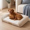 Charlie's Camden Cotton Jute Plush Sofa Dog Bed Large