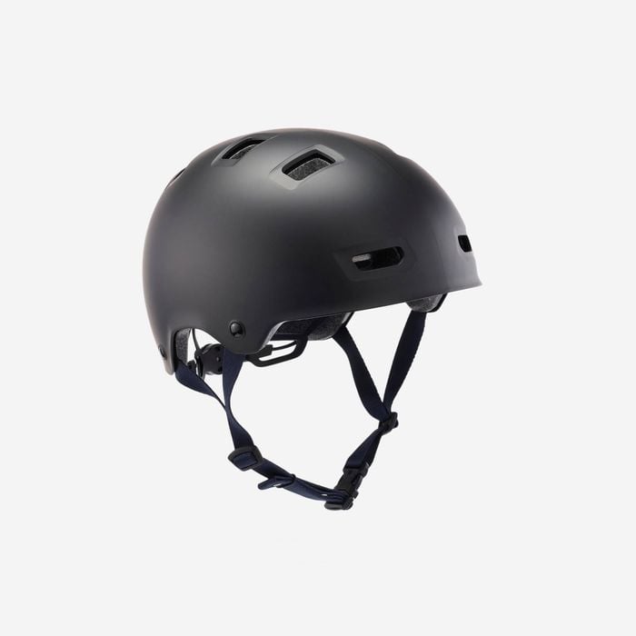 Decathlon | Inline Skating Skateboarding Scootering Helmet Mf500 - Black/blue - M/55-59cm