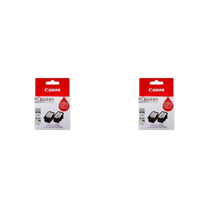 2PK Canon Pixma PG645 + CL646 XL Ink Cartridge Twin Pack