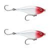 2x Rapala 8cm X Rap Twitchin' Mullet Slow Sink Glidebait Fish Lures - Red Ghost