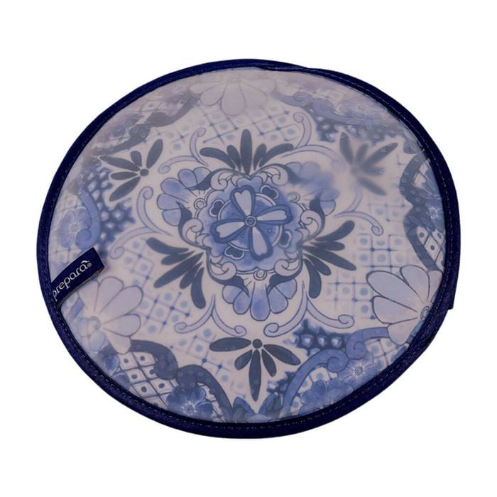 Prepara Insulated Taco Party Tortilla Warmer Pouch Round 22cm Blue
