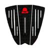 Summer vibes 3-Piece Grom Size Surfboard Tail Pad / Deck Grip / Traction - Red