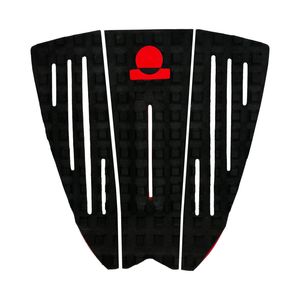 Summer vibes 3-Piece Grom Size Surfboard Tail Pad / Deck Grip / Traction - Red