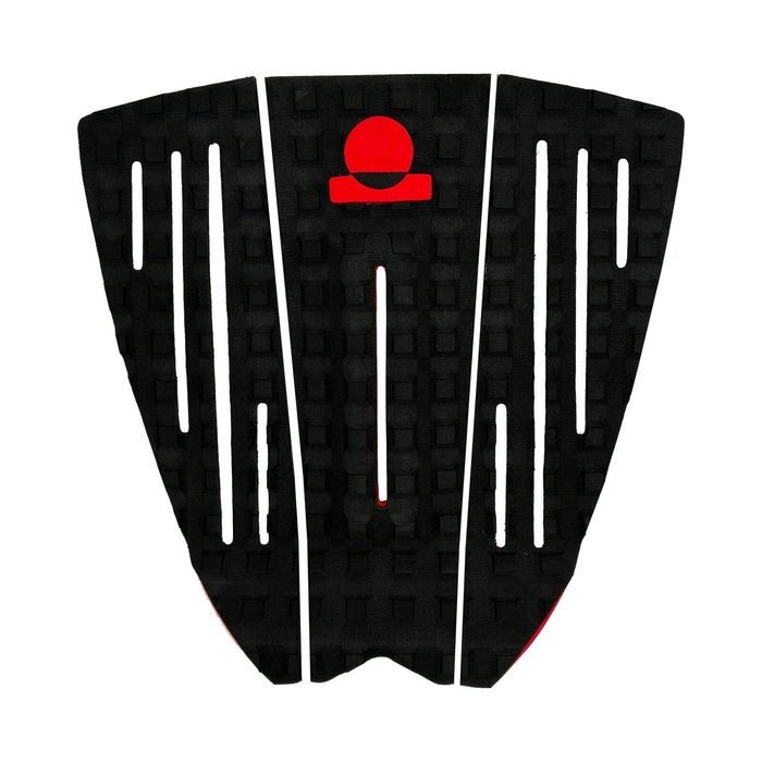 Summer vibes 3-Piece Grom Size Surfboard Tail Pad / Deck Grip / Traction - Red