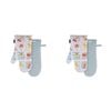 2PK Ladelle Capri Oven Cooking Mitt Padded Heat Resistant Pot Holder Glove