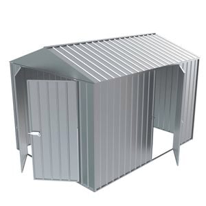 Build-a-Shed 2.3 x 3.0 x 2.3m Gable Single Hinged Side Door Shed - Zinc