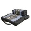 Foldable Meditation Cushion + Kapok Yoga Block Set | Handmade Thai Floor Mat with Handle  - Blue