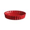 Emile Henry 29cm Ceramic Deep Tart Baking Dish Burgundy