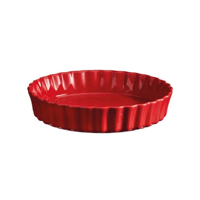 Emile Henry 29cm Ceramic Deep Tart Baking Dish Burgundy
