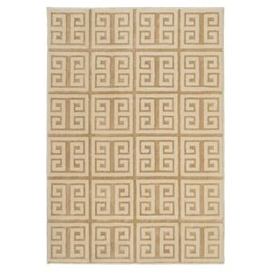 Loopsie-180cm X 120cm-thetis Textured Geometric Beige Washable Rug
