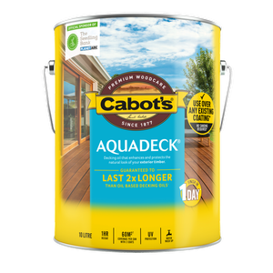 Cabots 10L Aquadeck Natural Exterior Decking Oil