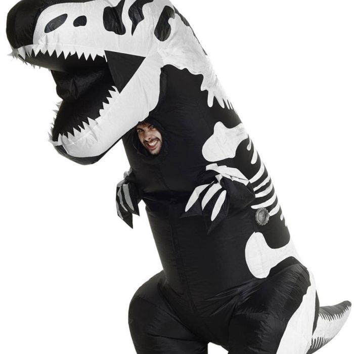Giant Inflatable Skeleton Dinosaur Adults Halloween Costume - One Size
