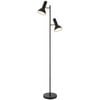 Telbix Hyvik Contemporary Standing Floor Lamp Light Metal Black Matte