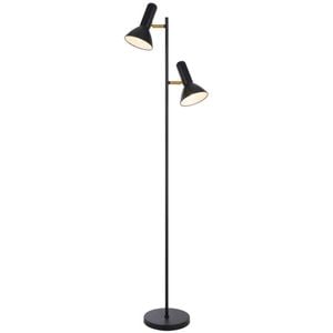 Telbix Hyvik Contemporary Standing Floor Lamp Light Metal Black Matte