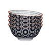 4PK Mikasa Does it All Glazed Bowl 15.7cm - Black Tile