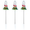 Arlec Low Voltage LED Candle Stake Lights With Flame Effect - Pack of 3