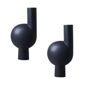 SOGA 2X 19x37cm Large Abstract Vase Set
